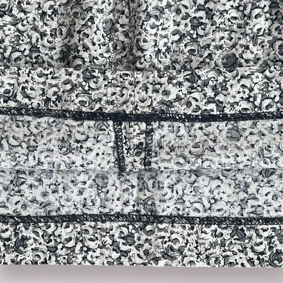 Lane Bryant Mini Skirt Venezia Jeans Gray Floral Beaded Stretchy Sz 20 2X - Picture 9 of 13